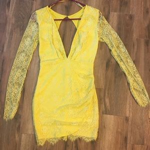 Neon yellow dress